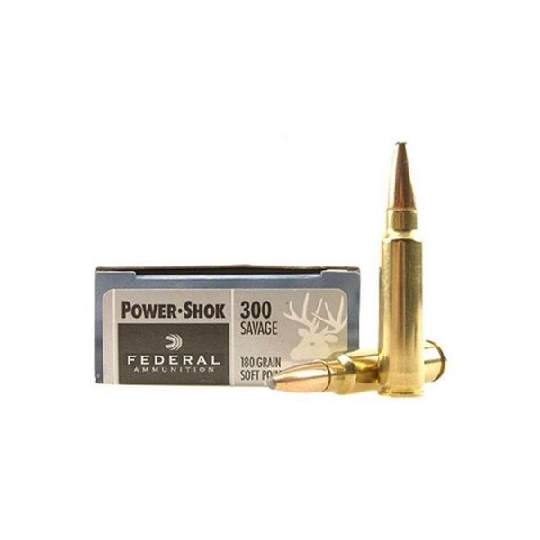 Federal PowerShok, 300 Savage, 180 Grain, Soft Point 300B